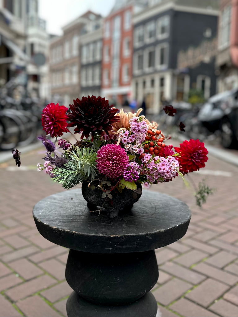 Tafel decoratie in keramische pot | 3 versies thumbnail