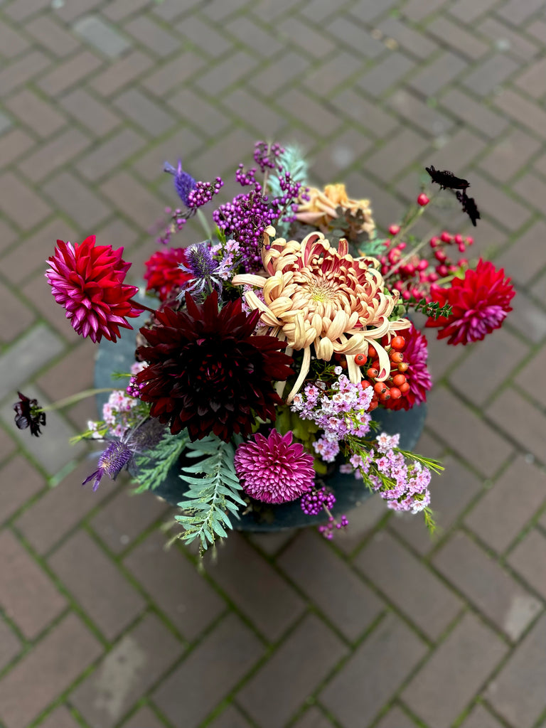 Tafel decoratie in keramische pot | 3 versies thumbnail