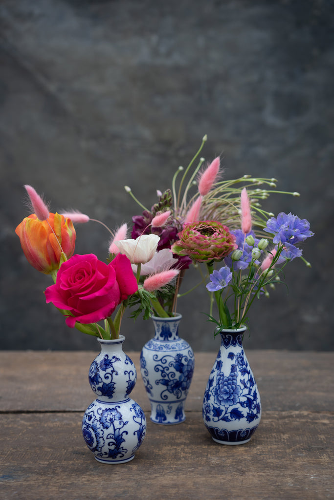 Delft Trio | Vase only & Flower Set thumbnail