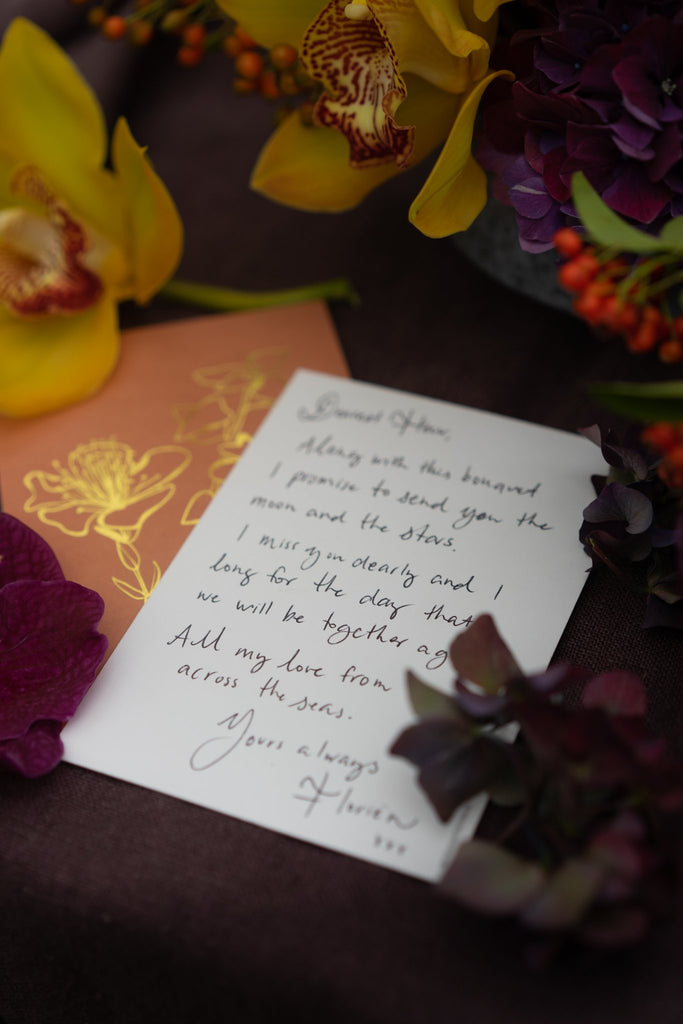 Handwritten Botanical Postcard | Fennel Flower