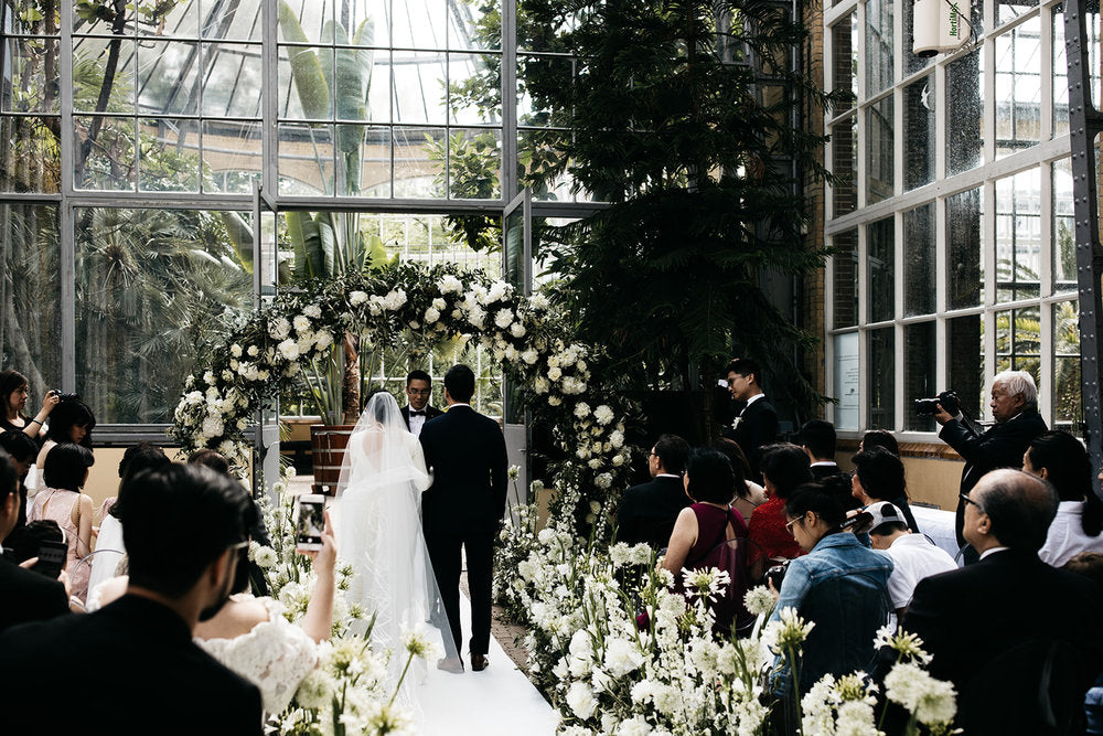 Greenhouse wedding in the clouds