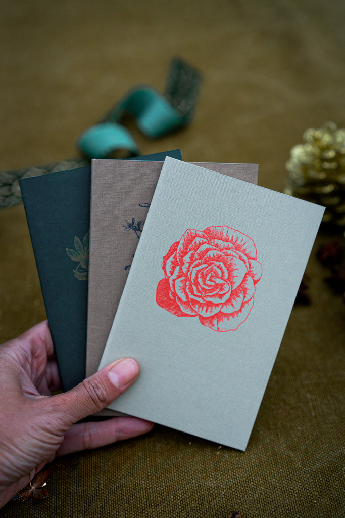 Set van 3 notitieboekjes | Cadeauset met potlood