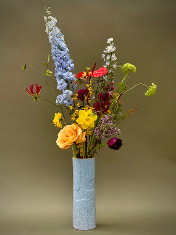 &Klevering Flake Vase; Blue