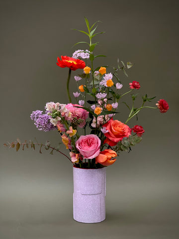 &Klevering Flake Vase; Pink
