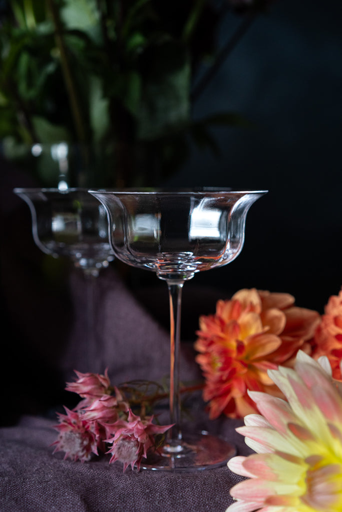 &K Champagne Coupe Mano Crystal Glasses | set of 2