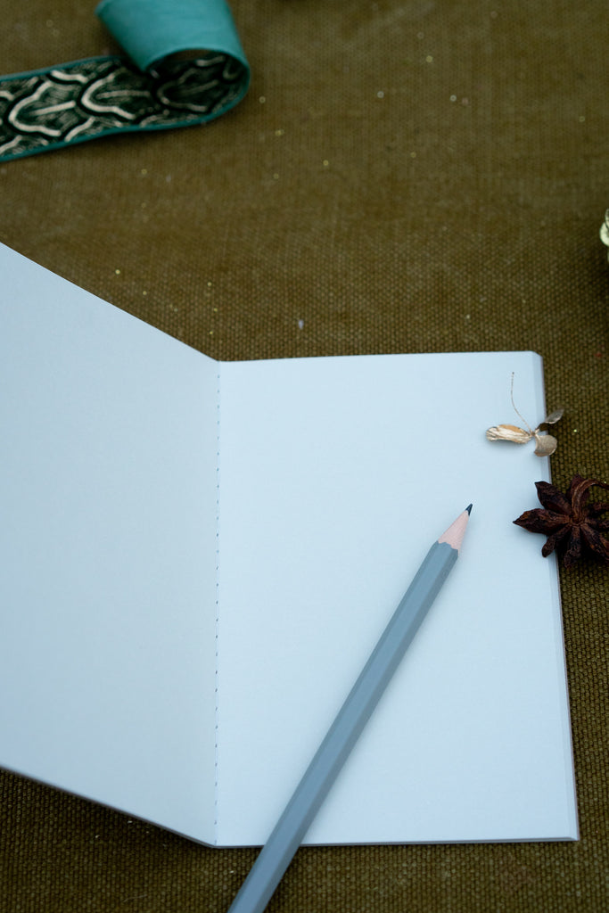 Set of 3 Botanical Notebooks  | gift set with pencil
