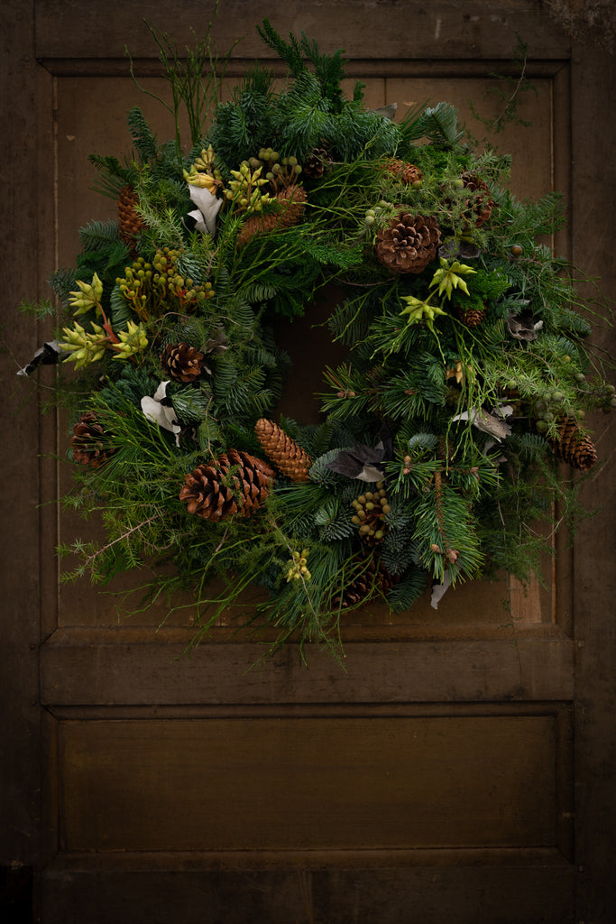 Bos kerstkrans | Puur natuur voor aan uw deur