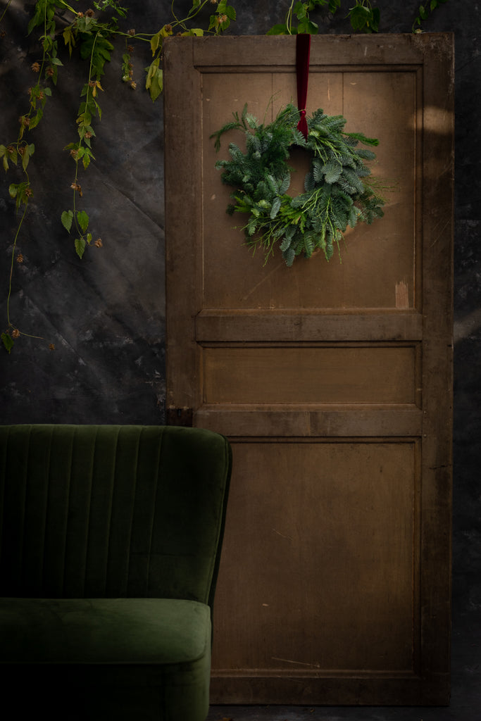 Kerstkrans gemengde dennen | 4 formaten thumbnail