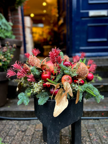 Red Table Arrangement